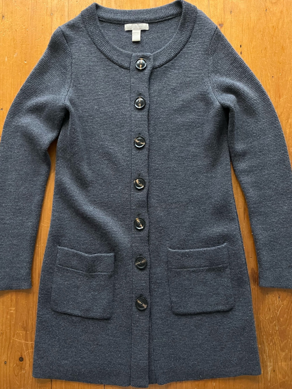 Banana Republic Merino Wool Blend Longline Quiet Luxury Cardigan Sweater Coat